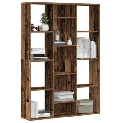 Afbeelding van vidaXL Kamerscherm/boekenkast 100x24x140 cm bewerkt hout oud