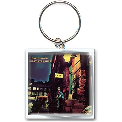 Afbeelding van David Bowie Ziggy Stardust Sleutelhanger