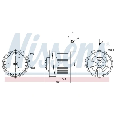 Afbeelding van Nissens Kachelventilator 87721