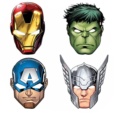 Afbeelding van Maskers Avengers Infinity War 6 stuks