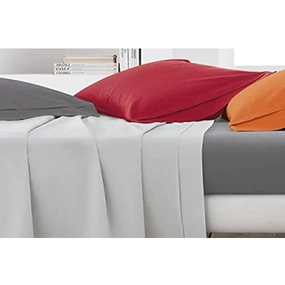 Afbeelding van Gabel Hoeslaken van perkal, verkrijgbaar in verschillende kleuren, 200 x 90 0,3 cm, wit