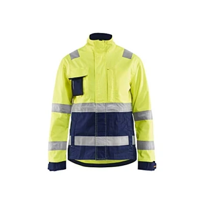 Afbeelding van Blaklader Dames jack High Vis 4903 1811 Geel/Marineblauw