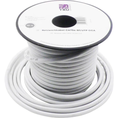 Afbeelding van TRU COMPONENTS Netwerkkabel CAT 5e SF/UTP 4 x 2 0.14 mm² Wit 25 m