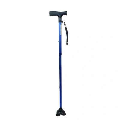 Afbeelding van Wandelstok met Voet Blauw