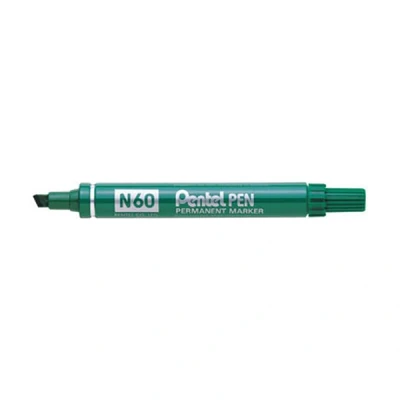 Image de Pentel N60 Marqueur permanent, pointe biseautée, vert