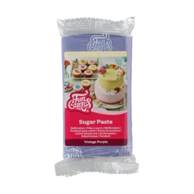 Afbeelding van FunCakes Rolfondant Vintage Paars 250g Fondant voor Cupcakes en Taarten