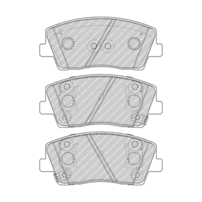 Afbeelding van FERODO FDB5045 Remblokkenset Met akoestische slijtagewaarschuwing toebehoren KIA: Stinger Hatchback