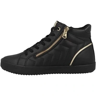 Afbeelding van Geox Blomiee Sneakers hoog, Dames, Maat: 35, Black Pu