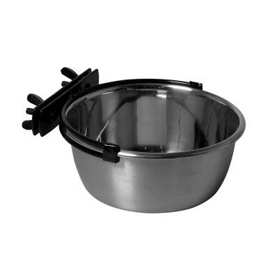 Afbeelding van Adori Rvs Bak Met Schroefbevestiging Hondenvoerbak 14.5 cm