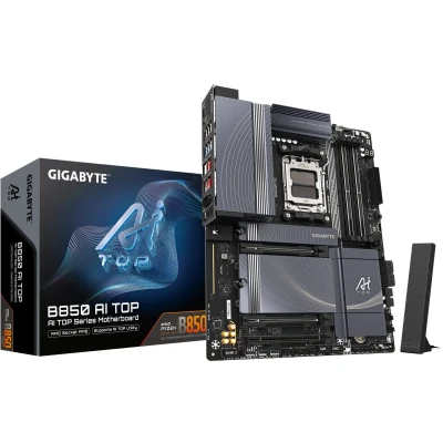 Afbeelding van Gigabyte B850 AI TOP Moederbord Socket AMD AM5 Vormfactor ATX chipset AMD®