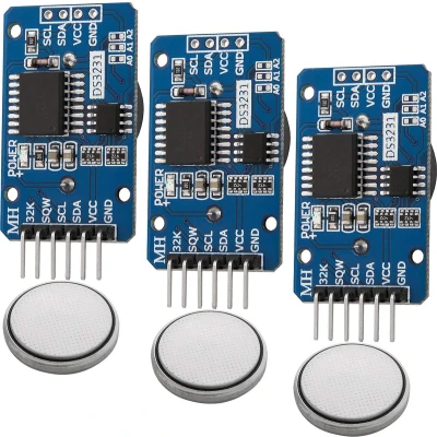 Afbeelding van AZDelivery 3 x Real Time Clock RTC DS3231 I2C compatibel met Arduino Inclusief E Book!