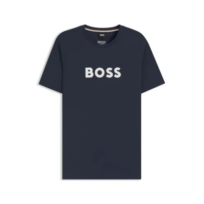 Afbeelding van BOSS Logo Short Sleeve Tee Blue Shirts