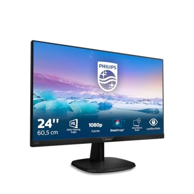 Afbeelding van Philips V Line 243V7QJABF Led display, 60,5 cm (23,8 inch), Full HD, plat, zwart, computerschermen (60,5 1920 x 1080 pixels, LED, 4 ms, zwart)