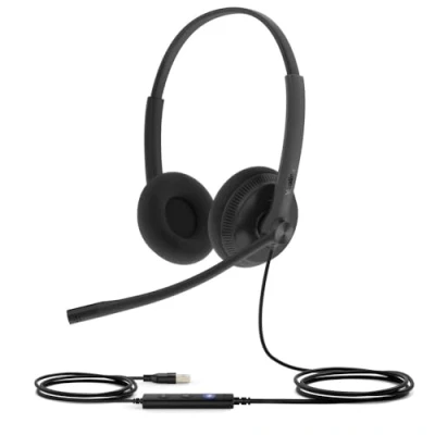 Image de Casque Audio Yealink Telefonia UH34 Lite Dual UC USB Filaire Réduction du Bruit Noir