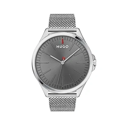 Afbeelding van HUGO Smash 1530135 Herenhorloge Zilverkleurig Ø 43 mm