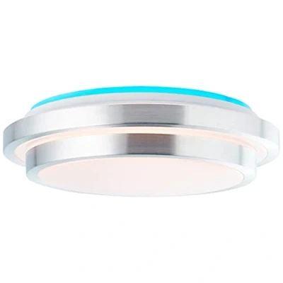 Afbeelding van Brilliant G97041/58 Vilma LED plafondlamp 24 W Wit, Zilver