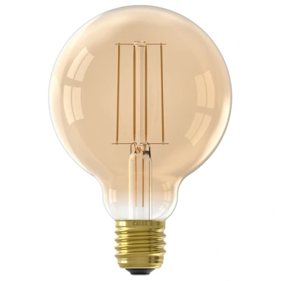 Afbeelding van LED lamp E27 Globe Calex (4W, 470lm, 2100K, Dimbaar, Goud)