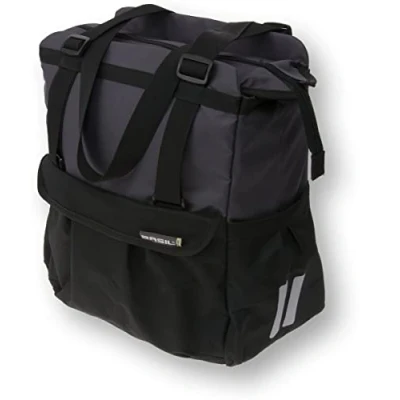 Image de Basil shopper XL 20 litres noir / gris