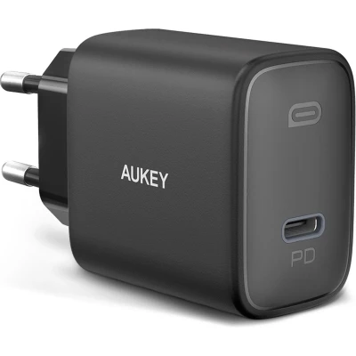 Afbeelding van Aukey USB C Power Delivery Charger 20W zwart PA F1S B