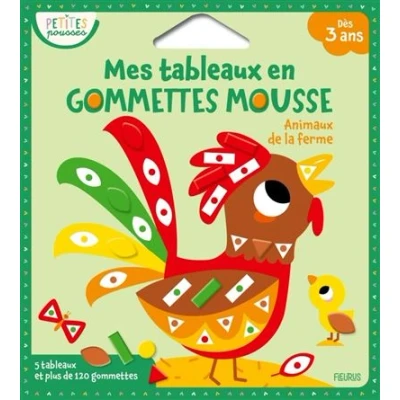 Image de Mes tableaux en gommettes mousse Animaux de la ferme