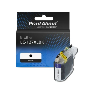 Afbeelding van Huismerk Brother LC 127XLBK Inktcartridge Zwart Hoge capaciteit