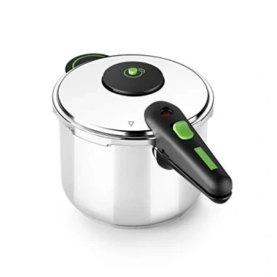 Afbeelding van Monix Presto Set van 2 snelkookplaten, 4 + 6 l, roestvrij staal 18/10, compatibel met alle warmtebronnen, inductie inbegrepen