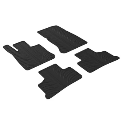 Afbeelding van Gledring 0517 Vloermatset Rubber voor en achter 4 zwart
