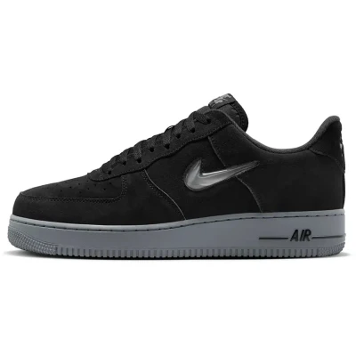 Afbeelding van Nike Air Force 1 Jewel Maat 41 Suède Zwart / Grijs Sneakers Unisex