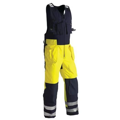 Image de Combinaison sans manche haute visibilité jaune fluorescent/marine