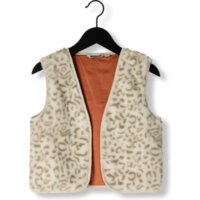 Afbeelding van Moodstreet meiden Vajén gilet leopard Warm White Maat 2