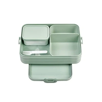 Image de Mepal Panier Repas Bento Take A Break pour Large Boite Compartiment Lunchbox Sandwichs, Petits Snacks et Restes Snack &amp; Déjeuner 1500 ml Nordic Sage