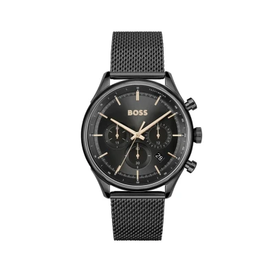 Afbeelding van BOSS Gregor Chronograaf, Heren, Maat: One Size, All black