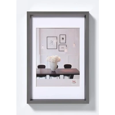 Afbeelding van Walther design, ES460D Steel Style, kunststof fotolijst, 40 x 60 cm, staal
