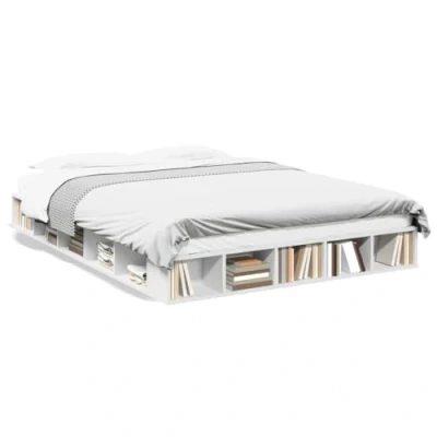 Image de vidaXL Cadre de lit sans matelas blanc 160x200 cm3209842