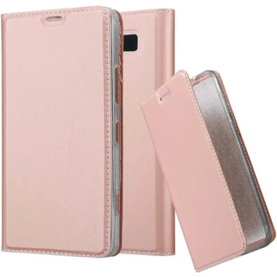 Afbeelding van Cadorabo Hoesje geschikt voor Nokia Lumia 950 in CLASSY ROSE GOUD Beschermhoes met magnetische sluiting, standfunctie en kaartvakje Book Case Cover Etui