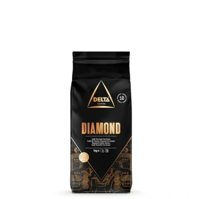 Afbeelding van Diamond espresso koffiebonen, Delta Cafés, 1 kg, Arabische bonenmix uit Afrika en Zuid Amerika