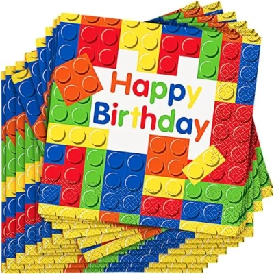 Afbeelding van Lego Party Time Servetten 33x33cm 16 stuks