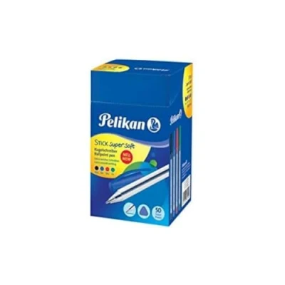 Afbeelding van Stick Super Soft balpen, 50 stuks, verschillende kleuren