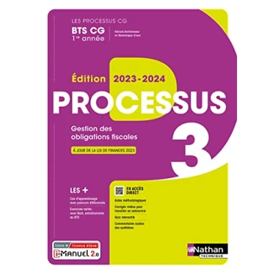 Afbeelding van BTS CG 1re année Processus 3: Livre + licence élève