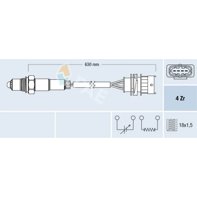 Afbeelding van Fae Lambda sonde 77156