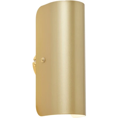 Afbeelding van QAZQA gotthard Moderne Wandlamp voor binnen 2 lichts L 20 cm Goud Woonkamer Slaapkamer Keuken
