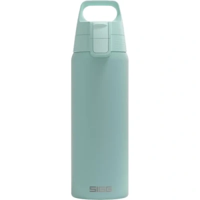 Afbeelding van SIGG Shield One Drinkfles (0,75 l/1 l), waterdichte en herbruikbare roestvrijstalen drinkfles, duurzame waterfles met Top sluiting voor eenvoudig openen, Glacier