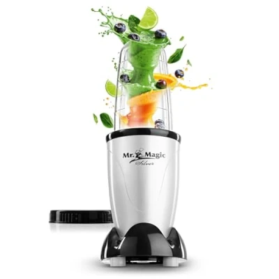 Afbeelding van GOURMETmaxx blender zilver zwart