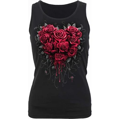 Afbeelding van Spiral Mouwloze top S BLEEDING HEART Zwart