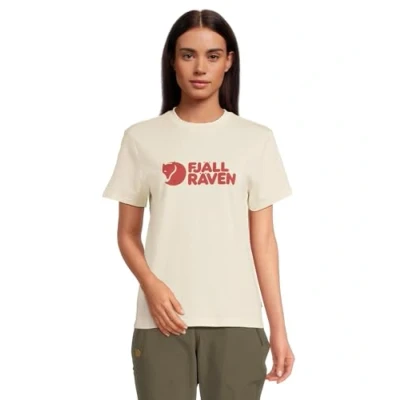 Afbeelding van Fjällräven Logo Shirt Dames Chalk White M Wit Outdoor