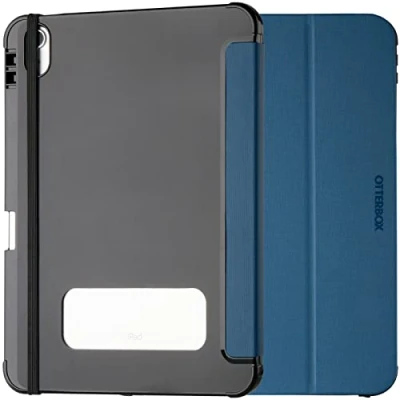 Image de OtterBox React Series Étui à rabat pour tablette ultra mince noir, bleu Apple 10.9 inch iPad (10ème génération)
