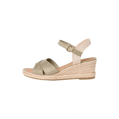 Afbeelding van Tamaris Espadrilles, Dames, Maat: 38, Pistacchio Textiel
