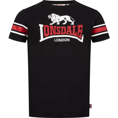 Afbeelding van Lonsdale Tshirt print, Heren, Maat: Large, Black red white