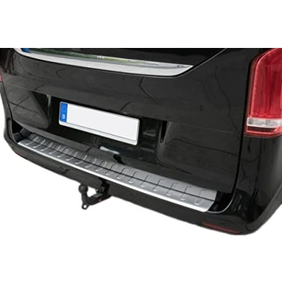 Afbeelding van Roestvrij stalen bumperbescherming met schuine rand mat compatibel voor Vito en V klasse W447 vanaf 2014