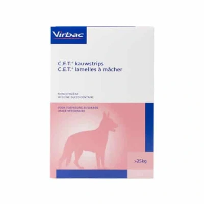 Afbeelding van C.E.T Kauwstrips Hond Honden vanaf 25kg 226 gram